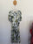 Autograph leaf print belted dress Sz 16 EUC worn twice