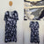 Autograph blue/white tiered dress Sz 16 as new