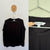 Preview black top with light shoulder pads Sz 18 NWOT