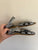 Saltwater grey/silver sandals Sz 4Y as new, worn once briefly