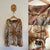 Munster l/s gold tie-dye top Sz 14 as new but name on neckline as pictured