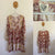 Dream Catcher l/s tan floral dress Sz 16 XXL NWOT