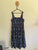 Sara navy leaves print maxi dress Sz 20 RRP $149.99 NWT