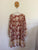 Dream Catcher l/s tan floral dress Sz 16 XXL NWOT