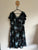 Autograph black/fiery blue “pastel power” ruffle dress Sz 16 RRP $129.99 NWT