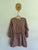 Burberry l/s tan floral dress Sz 8 as new