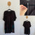 Taking Shape black embroidered tunic Sz 14-16 EUC