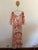 Dreamcatcher terracotta floral maxi dress Sz 14 XL EUC worn once