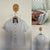Next white print button up shirt Sz 12 EEUC worn twice