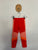 Adidas red/orange leggings Sz 5-6 NWOT
