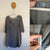 Amici Italy grey tunic/kaftan Sz 12-14 as new
