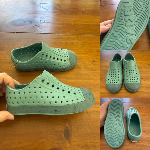 Native Jefferson green shoes Sz 11 as new