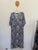 Sara blue/white floral dress Sz 16 as new worn once