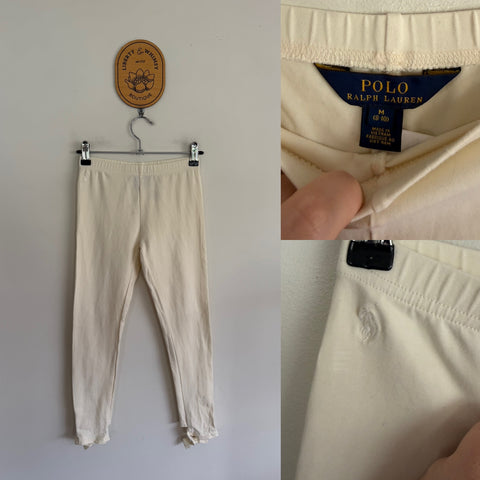 Ralph Lauren cream leggings Sz M (8-10) EEUC worn once