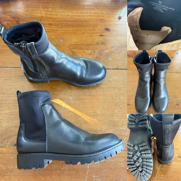 Country Road hi-top black boots Sz 36 EUC worn once or twice