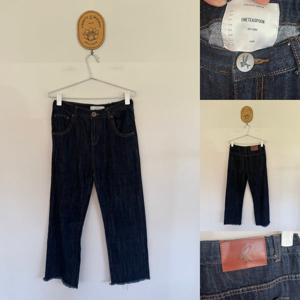 One Teaspoon indigo jeans Sz 12-14 as new