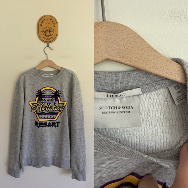Scotch & Soda Holiday Resort jumper Sz XS (or 14 girls) EUC worn once