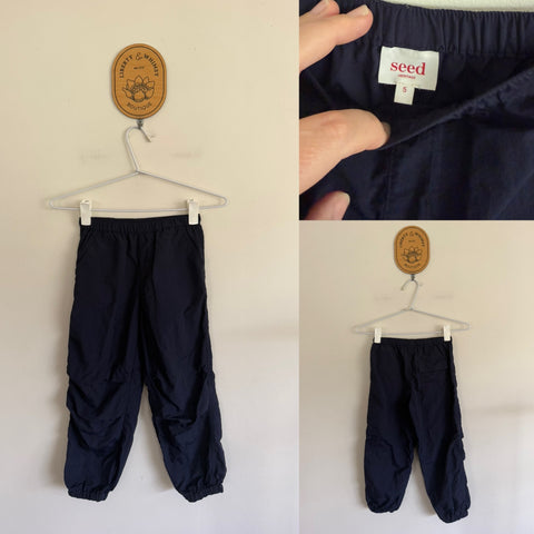 Seed navy parachute pants Sz 5 EUC worn twice
