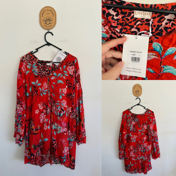 LulaSoul Francesca tunic Sz L RRP $149.95 NWT