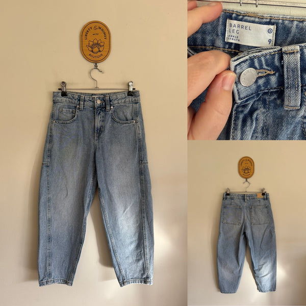 Target barrel leg jeans Sz 9 EEUC