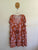 Honey + Stone terracotta floral dress Sz XXL 18 NWOT