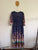 Dreamcatcher 1/2 sleeve navy floral dress Sz 16 (2XL) EUC worn once