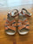 Saltwater tan sandals Sz 12 VGUC