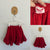 Paper Wings red cord bustle skirt Sz 4 as new (appears unworn)