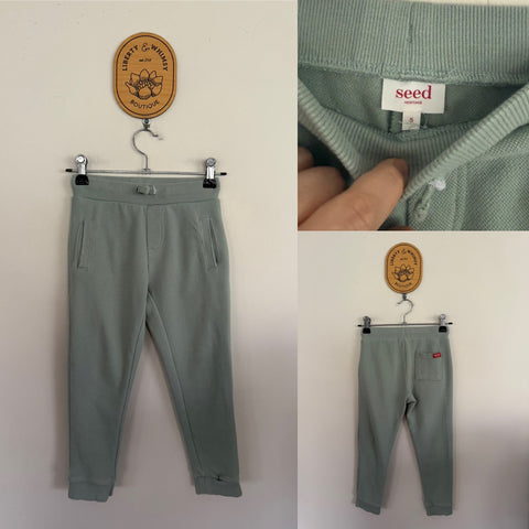 Seed mint trackies Sz 5 EUC