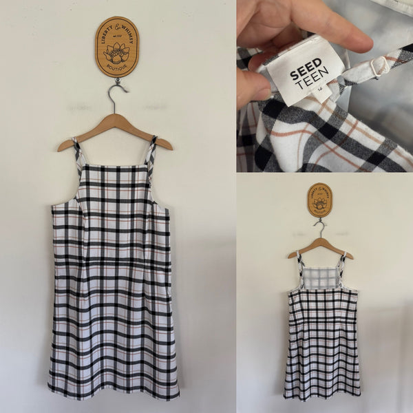 Seed Teen check dress Sz 12 as new