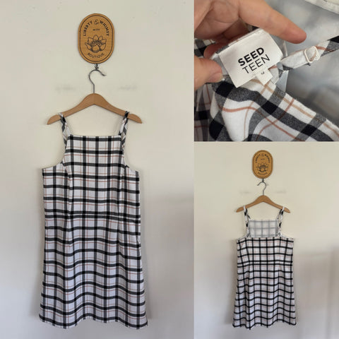 Seed Teen check dress Sz 12 as new