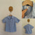 Milkshake light blue button up shirt Sz 4 as new