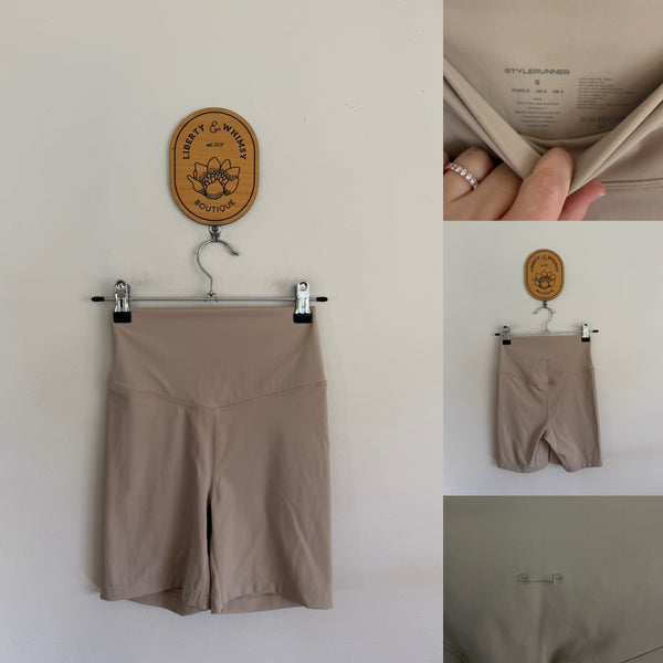 Style Runner high-waisted biker shorts Sz S RRP $90 as new