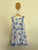 Origami blue/white floral dress Sz 10 as new, faint storage mark on inner zip if I’m being fussy