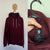 Element burgundy fleece hoodie Sz L EEUC only worn once