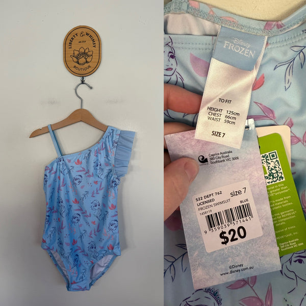 Frozen one piece swimmers Sz 7 NWT