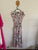 Caroline Morgan pink floral maxi dress Sz 8 as new