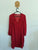 Country Road l/s red print dress Sz 16 as new, no belt