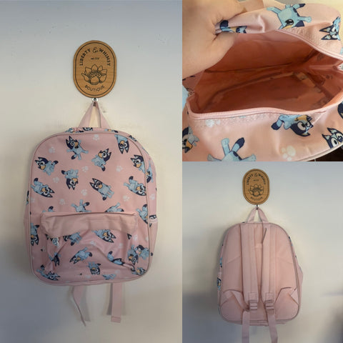 Bluey pink backpack NWPT