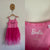 Barbie pink sequin logo dress Sz 8 as new