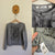 Country Road grey ruffle knit cardigan Sz 8 as new