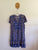 Naked Gypsy blue floral boho dress Sz XXL 18-20 NWOT