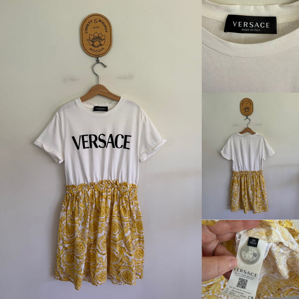 Versace Barocco tshirt dress Sz 10 VGUC