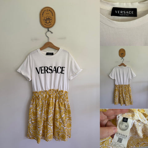 Versace Barocco tshirt dress Sz 10 VGUC