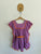 Coco & Ginger purple embroidered tunic Sz 6 NWOT