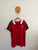 Burberry red polo shirt Sz 14 EUC