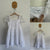 Origami white textured dress Sz 8 NWOT
