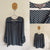 Belle Curve l/s blue print top Sz 10 as new