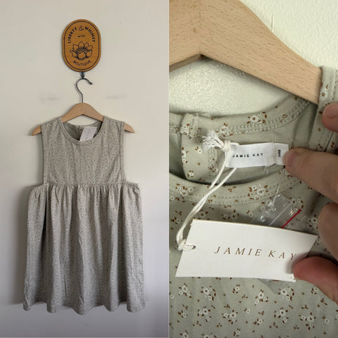 Jamie Kay sage floral dress Sz 7 NWT