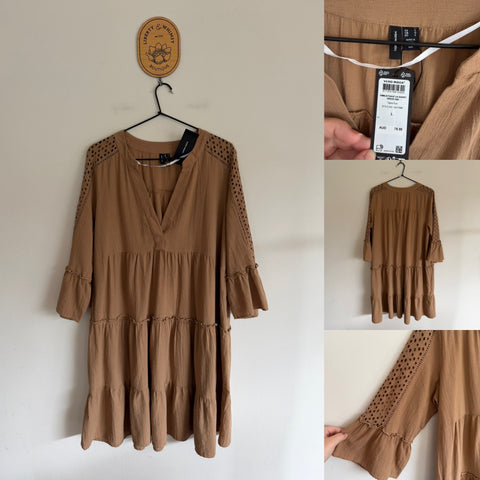 Vero Moda 3/4 sleeve dress Sz L RRP $79.95 NWT